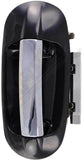 APDTY 93298 Exterior Door Handle Front RH Chrome Lever, Black Housing