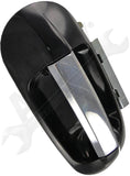 APDTY 93298 Exterior Door Handle Front RH Chrome Lever, Black Housing
