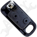 APDTY 93315 Interior Door Handle Front LH Sedan, Black/Chrome