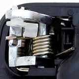 APDTY 93315 Interior Door Handle Front LH Sedan, Black/Chrome