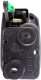 APDTY 93320 Interior Door Handle Rear RH Black