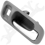 APDTY 93326 Interior Door Handle Rear RH Gray/Chrome