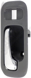 APDTY 93328 Interior Door Handle Front RH Gray/Chrome