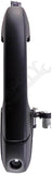 APDTY 93350 Exterior Door Handle Front LH Smooth Finish, Black