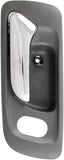 APDTY 93353 Interior Door Handle Front Left Chrome + Green