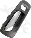 APDTY 93354 Interior Door Handle Front Right Chrome + Green