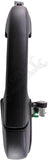 APDTY 93358 Exterior Door Handle Rear LH Smooth Finish, Black