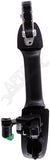 APDTY 93358 Exterior Door Handle Rear LH Smooth Finish, Black