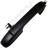 APDTY 93362 Exterior Door Handle Front Right Smooth Finish, Black