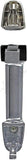 APDTY 93383 Exterior Door Handle Rear Left, Rear Right Chrome, Black Insert