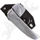 APDTY 93397 Interior Door Handle Front Left, Rear Left with Theft Deterrent, Chr