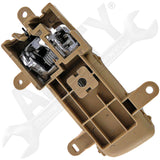 APDTY 93440 Interior Door Handle Front RH, Rear RH Beige and Chrome
