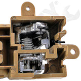 APDTY 93440 Interior Door Handle Front RH, Rear RH Beige and Chrome