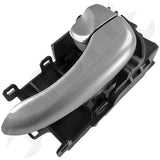 APDTY 93444 Interior Door Handle Front RH, Rear RH Silver