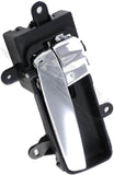 APDTY 93445 Interior Door Handle Front LH, Rear LH Black and Chrome
