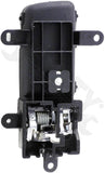 APDTY 93445 Interior Door Handle Front LH, Rear LH Black and Chrome