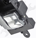 APDTY 93448 Interior Door Handle Front Right, Rear Right Black and Chrome