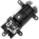 APDTY 93448 Interior Door Handle Front Right, Rear Right Black and Chrome
