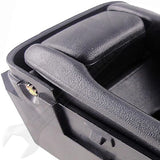 APDTY 93450 Interior Door Handle Front RH, Rear RH Black