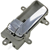 APDTY 93451 Interior Door Handle Front LH, Rear LH Gray and Chrome