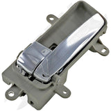 APDTY 93451 Interior Door Handle Front LH, Rear LH Gray and Chrome