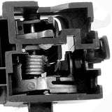 APDTY 93453 Interior Door Handle Front LH, Rear LH Silver and Black