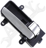 APDTY 93454 Interior Door Handle Front RH, Rear RH Silver and Black