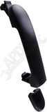 APDTY 93475 Exterior Door Handle Front RH  Black wo/ Smart Entry System wo/ keyh