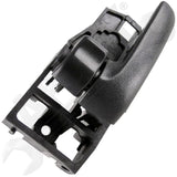 APDTY 93502 Interior Door Handle Front LH, Rear LH Black