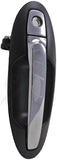 APDTY 93531 Exterior Door Handle Front LH Chrome Lever, Black Housing
