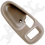 APDTY 93564 Interior Door Handle Front LH, Rear LH Brown Bezel