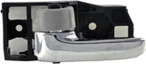 APDTY 93581 Interior Door Handle Front Left, Rear Left Charcoal and Chrome