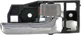 APDTY 93582 Interior Door Handle Front Right, Rear Right Charcoal and Chrome