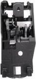 APDTY 93591 Interior Door Handle Front RH, Rear RH Gray