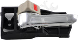 APDTY 93592 Interior Door Handle Front Left, Rear Left Beige and Chrome