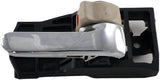 APDTY 93593 Interior Door Handle Front Right, Rear Right Beige and Chrome