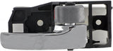 APDTY 93595 Interior Door Handle Front Right, Rear Right Gray and Chrome