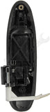 APDTY 93612 Exterior Door Handle; Smooth Black; Rear Left (Driver-Side)