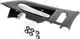 APDTY 93632 Interior Door Handle Black/Chrome, Sedan, wo/Memory