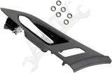 APDTY 93632 Interior Door Handle Black/Chrome, Sedan, wo/Memory