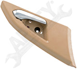 APDTY 93637 Interior Door Handle Beige/Chrome