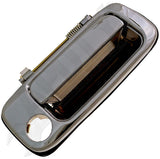 APDTY 94075 Front Right Exterior Chrome Door Handle w/ Keyhole