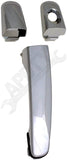 APDTY 94467 Exterior Door Handle Front Right Black and Chrome