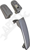 APDTY 94467 Exterior Door Handle Front Right Black and Chrome