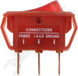 ELECTRICAL SWITCHES - ROCKER FULL GLOW - RECTANGULAR STYLE - RED BODY/RED GLOW