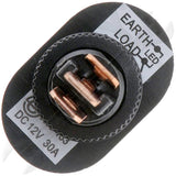 BLACK BODY/ AMBER LED GLOW - OVAL STYLE