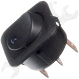 APDTY 95992 Electrical Switches - Rocker - Led Glow - Black Body/Blue LED