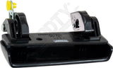 APDTY F37Z-1022405-A Exterior Door Handle; Textured Black; Front Left