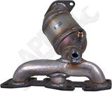 APDTY 5L8Z5G232CC Exhaust Manifold w/ Catalytic Converter Rear Firewall 3.0L V6