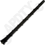 Dorman 76030 Short Rubber Antenna Mast - Black